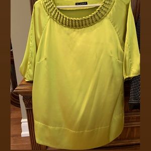 Lime Green 3/4 sleeve Blouse